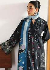 QPrints By Qalamkar Embroidered Jacquard Weaved 3 Piece Unstitched Suit QLM25QP D-QW-6B SKYE